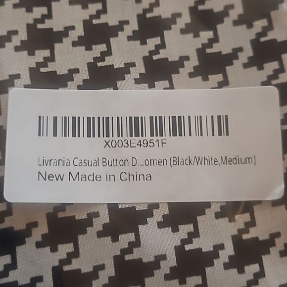 LIVRANIA WOMAN BUTTON DOWN BLOUSE M - Picture 4 of 4